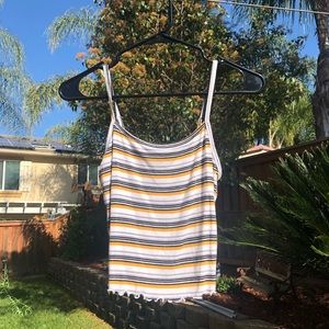 Yellow forever 21 crop top